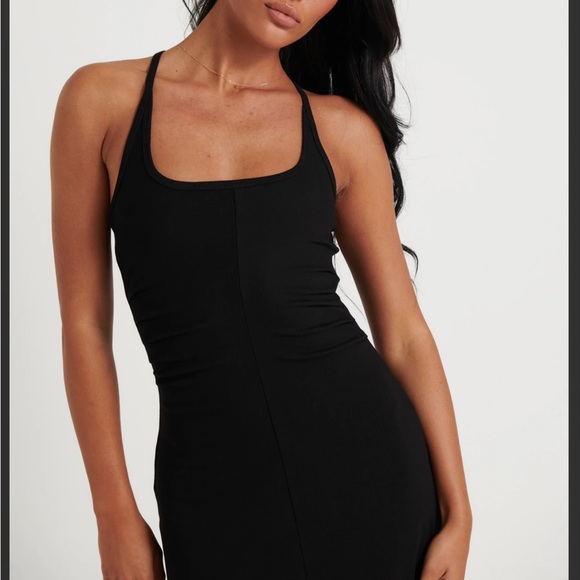 Bronzesnake Alma Midl Dress in Black M/L. 96%Cotton, 4% Spandex. NWT - Picture 2 of 16